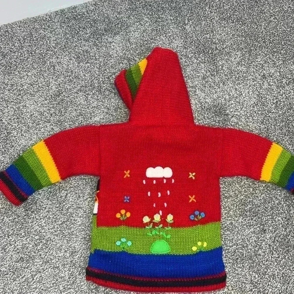 UNIQUE TARKA FUN SWEATER INFANT Peruvian Children's Wool Sweater - Picture 8 of 10